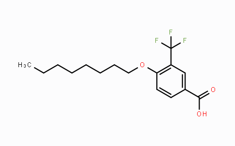 CAS No. 1005407-63-5, 4-Octyloxy-3-trifluoromethylbenzoic acid