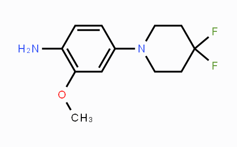 CAS No. 1233184-63-8, 4-(4,4-Difluoropiperidin-1-yl)-2-methoxyphenylamine