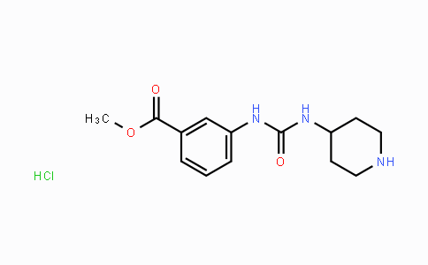 CAS No. 2203715-90-4, 3-(3-Piperidin-4-yl-ureido)benzoic acid methyl ester hydrochloride