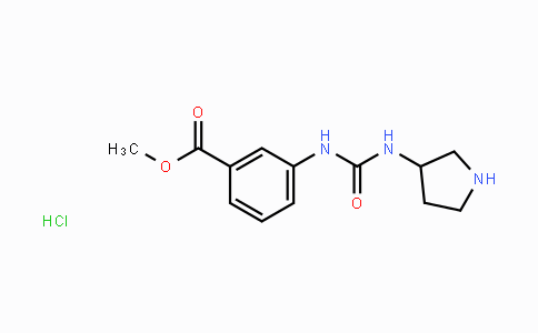 CAS No. 2208272-64-2, 3-(3-Pyrrolidin-3-yl-ureido)benzoic acid methyl ester hydrochloride