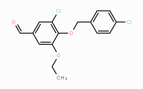 CAS No. 384857-10-7, 3-Chloro-4-(4-chlorobenzyloxy)-5-ethoxybenzaldehyde