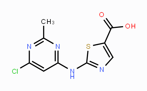 CAS No. 1251716-89-8, 2-(6-Chloro-2-methylpyrimidin-4-ylamino)thiazole-5-carboxylic acid
