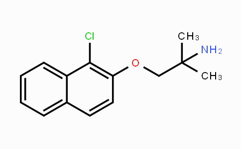 CAS No. 1391026-61-1, 2-(1-Chloronaphthalen-2-yloxy)-1,1-dimethylethylamine
