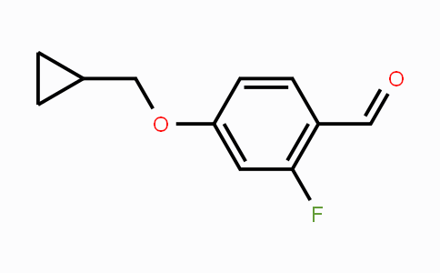 CAS No. 883525-65-3, 4-Cyclopropylmethoxy-2-fluorobenzaldehyde