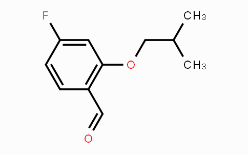 CAS No. 1378819-12-5, 4-Fluoro-2-isobutoxybenzaldehyde