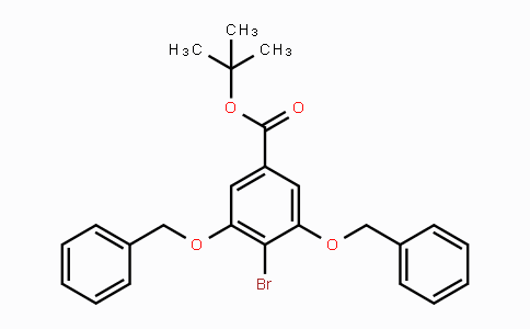 CAS No. 158980-57-5, 3,5-Bis-benzyloxy-4-bromobenzoic acid tert-butyl ester