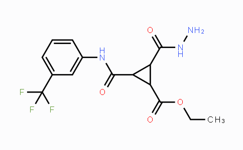 CAS No. 318237-91-1, Ethyl 2-(hydrazinocarbonyl)-3-{[3-(trifluoromethyl)anilino]carbonyl}cyclopropanecarboxylate