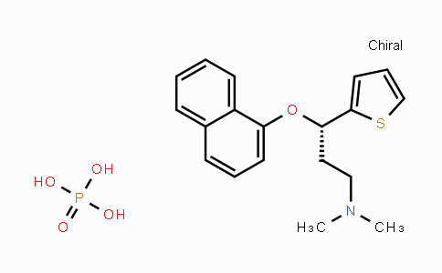 CAS No. 161005-84-1, (3S)-N,N-Dimethyl-3-(1-naphthyloxy)-3-(2-thienyl)-1-propanamine phosphate (1:1)