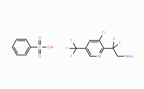 CAS No. 1823182-99-5, 2-(3-Chloro-5-(trifluoromethyl)pyridin-2-yl)-2,2-difluoroethanamine Benzenesulfonic Acid salt