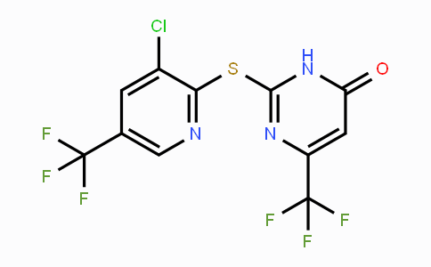CAS No. 1823183-23-8, 2-((3-Chloro-5-(trifluoromethyl)pyridin-2-yl)thio)-6-(trifluoromethyl)pyrimidin-4(3H)-one
