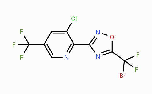 CAS No. 1823184-11-7, 5-(Bromodifluoromethyl)-3-(3-chloro-5-(trifluoromethyl)pyridin-2-yl)-1,2,4-oxadiazole