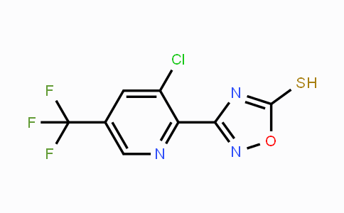 CAS No. 1823183-24-9, 3-(3-Chloro-5-(trifluoromethyl)pyridin-2-yl)-1,2,4-oxadiazole-5-thiol
