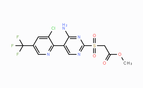 CAS No. 1823183-25-0, Methyl 2-((4-amino-5-(3-chloro-5-(trifluoromethyl)pyridin-2-yl)pyrimidin-2-yl)sulfonyl)acetate