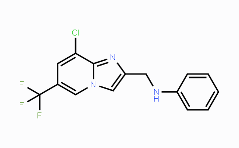CAS No. 1823182-60-0, N-((8-Chloro-6-(trifluoromethyl)imidazo[1,2-a]pyridin-2-yl)methyl)aniline