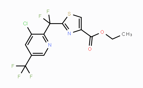 CAS No. 1823184-39-9, Ethyl 2-((3-chloro-5-(trifluoromethyl)pyridin-2-yl)difluoromethyl)thiazole-4-carboxylate