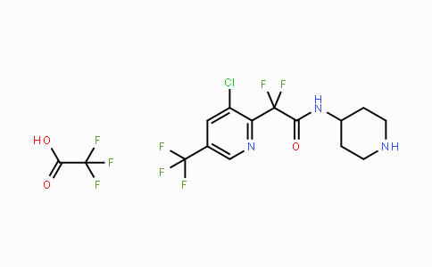1823188-45-9 | 2-[3-Chloro-5-(trifluoromethyl)pyridin-2-yl]-2,2-difluoro-N-(piperidin-4-yl)acetamide; trifluoroacetic acid