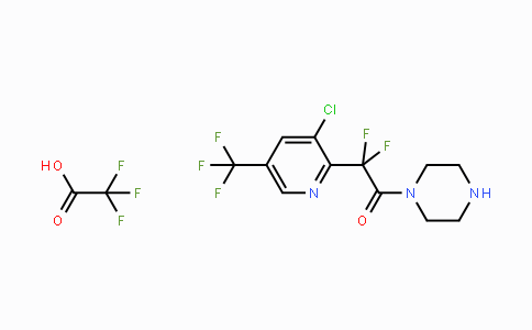 CAS No. 1823182-52-0, 2-[3-Chloro-5-(trifluoromethyl)pyridin-2-yl]-2,2-difluoro-1-(piperazin-1-yl)ethan-1-one; trifluoroacetic acid