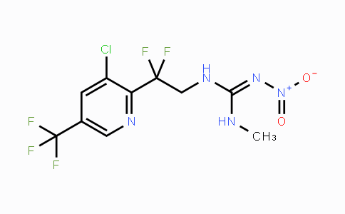 CAS No. 1823194-81-5, N'-{2-[3-Chloro-5-(trifluoromethyl)pyridin-2-yl]-2,2-difluoroethyl}-N-methyl-N''-nitrouanidine