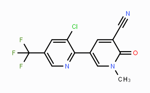 CAS No. 1823183-08-9, 3-Chloro-1'-methyl-6'-oxo-5-(trifluoromethyl)-1',6'-dihydro-[2,3'-bipyridine]-5'-carbonitrile