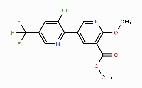 CAS No. 1823183-87-4, Methyl 3-chloro-6'-methoxy-5-(trifluoromethyl)-[2,3'-bipyridine]-5'-carboxylate