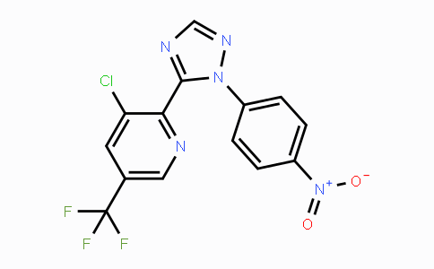 CAS No. 1823183-93-2, 3-Chloro-2-(1-(4-nitrophenyl)-1H-1,2,4-triazol-5-yl)-5-(trifluoromethyl)pyridine