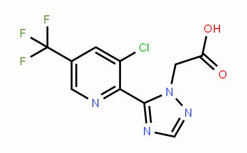 CAS No. 1823182-62-2, 2-(5-(3-Chloro-5-(trifluoromethyl)pyridin-2-yl)-1H-1,2,4-triazol-1-yl)acetic acid