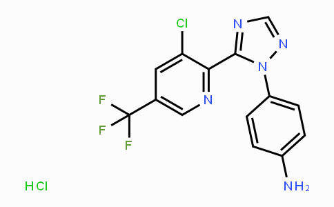 CAS No. 1823188-02-8, 4-{5-[3-Chloro-5-(trifluoromethyl)pyridin-2-yl]-1H-1,2,4-triazol-1-yl}aniline hydrochloride