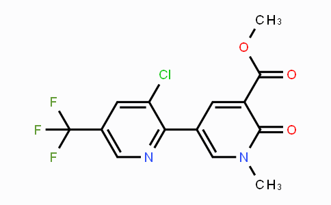 CAS No. 1823182-25-7, Methyl 3-chloro-1'-methyl-6'-oxo-5-(trifluoromethyl)-1',6'-dihydro-[2,3'-bipyridine]-5'-carboxylate