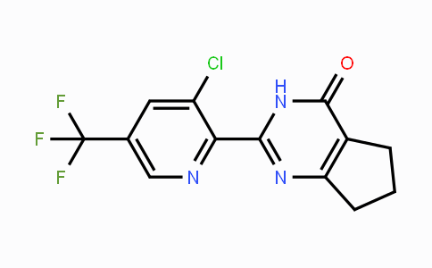 CAS No. 1823183-12-5, 2-(3-Chloro-5-(trifluoromethyl)pyridin-2-yl)-6,7-dihydro-3H-cyclopenta[d]pyrimidin-4(5H)-one