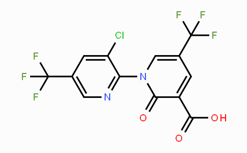 CAS No. 1823183-96-5, 3'-Chloro-2-oxo-5,5'-bis(trifluoromethyl)-2H-[1,2'-bipyridine]-3-carboxylic acid