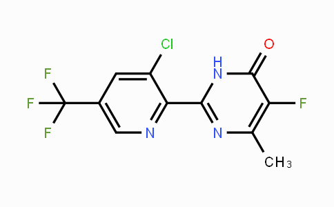 CAS No. 1823183-47-6, 2-(3-Chloro-5-(trifluoromethyl)pyridin-2-yl)-5-fluoro-6-methylpyrimidin-4(3H)-one