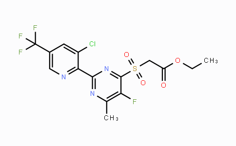 1823182-28-0 | Ethyl 2-((2-(3-chloro-5-(trifluoromethyl)pyridin-2-yl)-5-fluoro-6-methylpyrimidin-4-yl)sulfonyl)acetate
