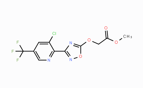CAS No. 1823183-97-6, Methyl 2-((3-(3-chloro-5-(trifluoromethyl)pyridin-2-yl)-1,2,4-oxadiazol-5-yl)oxy)acetate