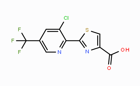 CAS No. 1823182-71-3, 2-(3-Chloro-5-(trifluoromethyl)pyridin-2-yl)thiazole-4-carboxylic acid