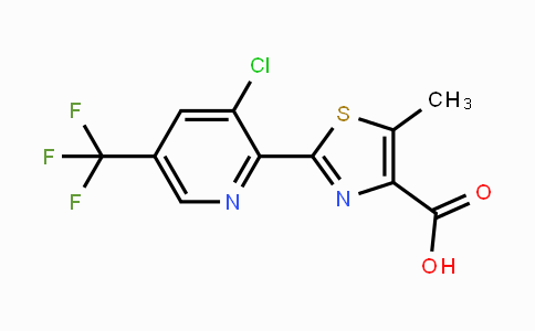 CAS No. 1823182-73-5, 2-(3-Chloro-5-(trifluoromethyl)pyridin-2-yl)-5-methylthiazole-4-carboxylic acid