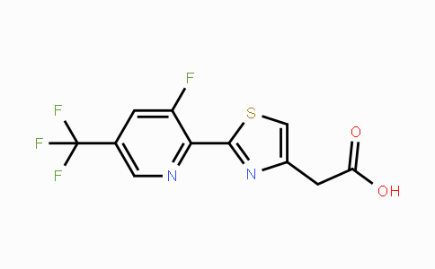 CAS No. 1823182-75-7, 2-(2-(3-Fluoro-5-(trifluoromethyl)pyridin-2-yl)thiazol-4-yl)acetic acid