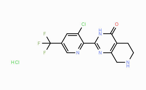 CAS No. 1823183-46-5, 2-[3-Chloro-5-(trifluoromethyl)pyridin-2-yl]-3H,4H,5H,6H,7H,8H-pyrido[3,4-d]pyrimidin-4-one hydrochloride