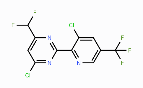 CAS No. 1823183-50-1, 4-Chloro-2-(3-chloro-5-(trifluoromethyl)pyridin-2-yl)-6-(difluoromethyl)pyrimidine