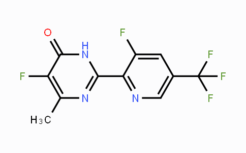CAS No. 1823183-31-8, 5-Fluoro-2-(3-fluoro-5-(trifluoromethyl)pyridin-2-yl)-6-methylpyrimidin-4(3H)-one