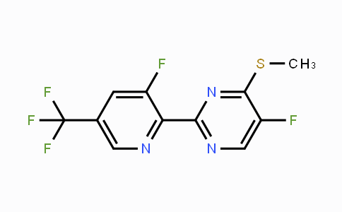 CAS No. 1823182-78-0, 5-Fluoro-2-(3-fluoro-5-(trifluoromethyl)pyridin-2-yl)-4-(methylthio)pyrimidine