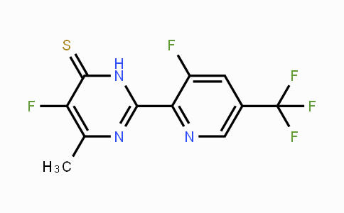 CAS No. 1823183-53-4, 5-Fluoro-2-(3-fluoro-5-(trifluoromethyl)pyridin-2-yl)-6-methylpyrimidine-4(3H)-thione