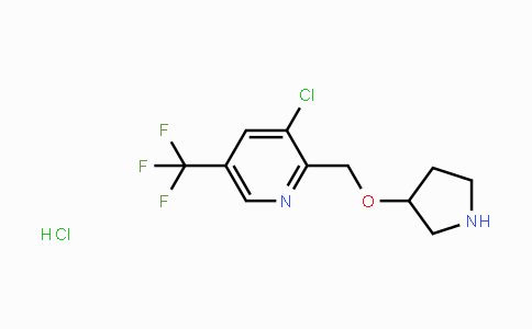 CAS No. 1823188-24-4, 3-Chloro-2-[(pyrrolidin-3-yloxy)methyl]-5-(trifluoromethyl)pyridine hydrochloride