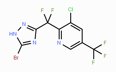 CAS No. 1823182-89-3, 2-((5-Bromo-1H-1,2,4-triazol-3-yl)difluoromethyl)-3-chloro-5-(trifluoromethyl)pyridine
