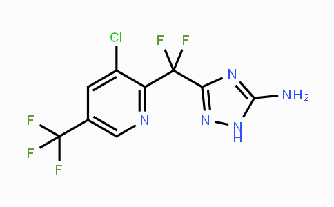 CAS No. 1823182-90-6, 3-((3-Chloro-5-(trifluoromethyl)pyridin-2-yl)difluoromethyl)-1H-1,2,4-triazol-5-amine