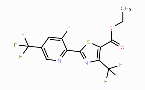 CAS No. 1823188-05-1, Ethyl 2-(3-fluoro-5-(trifluoromethyl)pyridin-2-yl)-4-(trifluoromethyl)thiazole-5-carboxylate