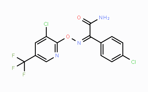 CAS No. 1823194-87-1, 2-({[3-Chloro-5-(trifluoromethyl)pyridin-2-yl]oxy}imino)-2-(4-chlorophenyl)acetamide