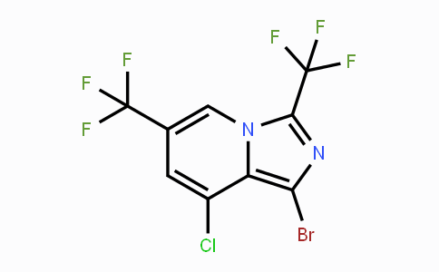 CAS No. 1823188-08-4, 1-Bromo-8-chloro-3,6-bis(trifluoromethyl)imidazo[1,5-a]pyridine