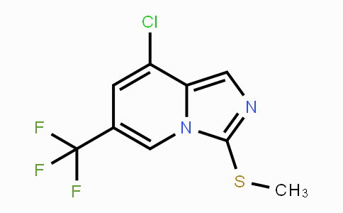 CAS No. 1823188-26-6, 8-Chloro-3-(methylthio)-6-(trifluoromethyl)imidazo[1,5-a]pyridine