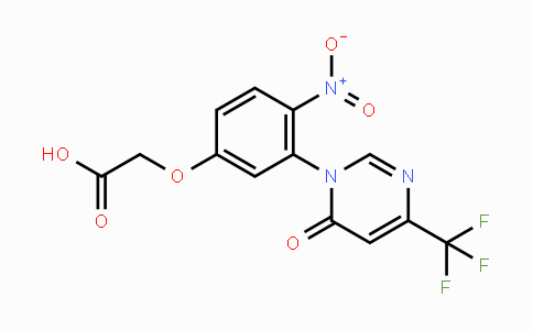 CAS No. 1823187-93-4, 2-(4-Nitro-3-(6-oxo-4-(trifluoromethyl)pyrimidin-1(6H)-yl)phenoxy)acetic acid