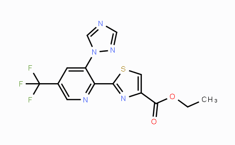 DY112737 | 1823184-26-4 | Ethyl 2-(3-(1H-1,2,4-triazol-1-yl)-5-(trifluoromethyl)pyridin-2-yl)thiazole-4-carboxylate